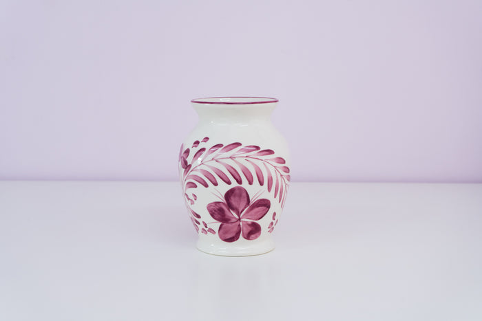Artisinal Burgundy Vase - Pavia Flowers