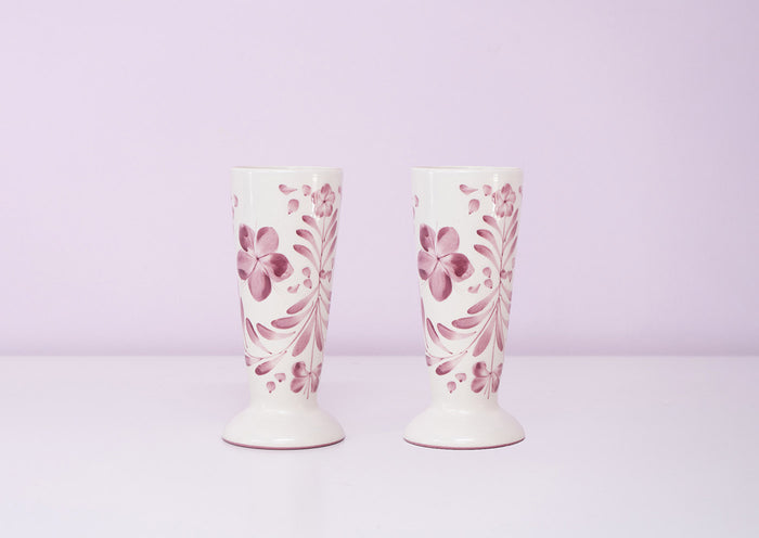 Duo Burgundy Floral Vases - Pavia Flowers